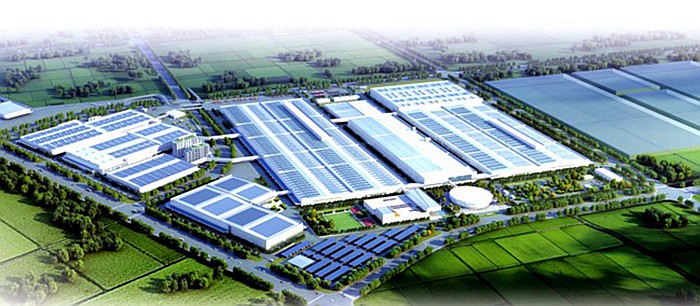 蔚来新桥智能电动汽车产业园一期项目鸟瞰图。(资料图片)