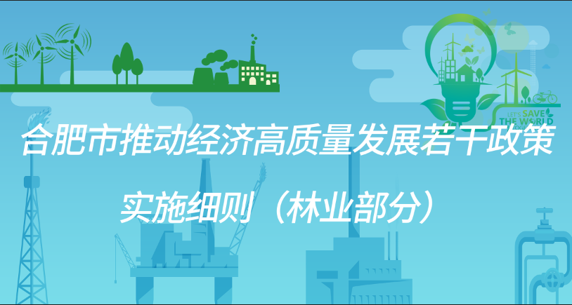 合肥市推动经济高质量发展若干政策实施细则 （林业部分）