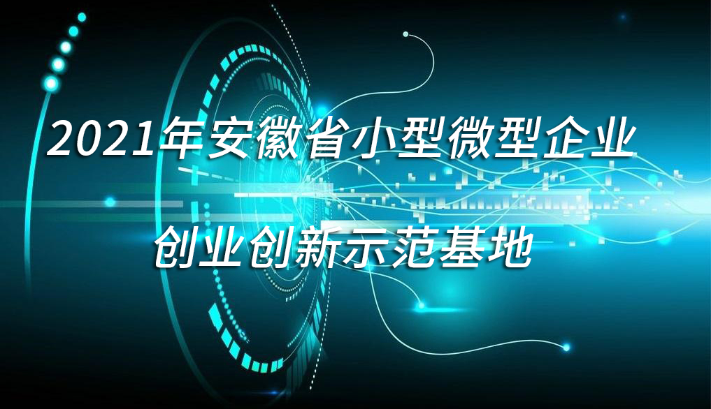 2021年安徽省小型微型企业创业创新示范基地拟认定名单公示