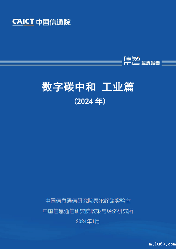 数字碳中和 工业篇 (2024 年)