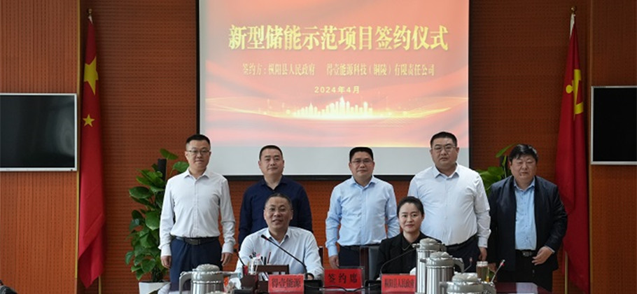 枞阳县新型储能示范项目签约仪式举行