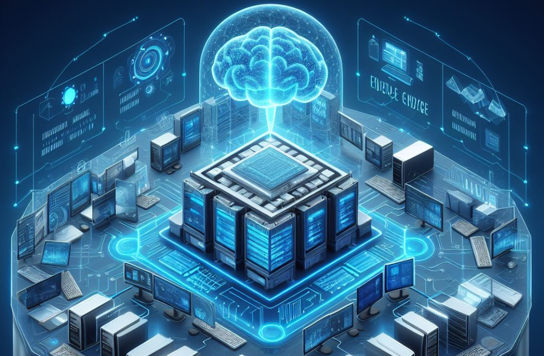 宿州市算力产业园数据中心内，一排排服务器矗立在算力机房内，伴随蓝色指示灯的跳闪，30亿亿次每秒的高定制化智能算力和算法服务正源源不断向全国各地输送。 　　