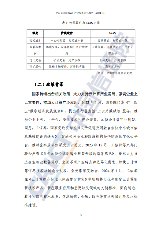 中国企业级SaaS产业发展研究报告(2024 年)