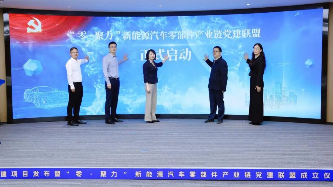 马鞍山市雨山区新能源汽车零部件产业链党建联盟成立