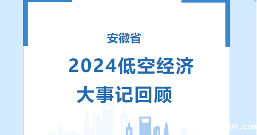 腾空而起！2024年安徽省低空经济产业大事记