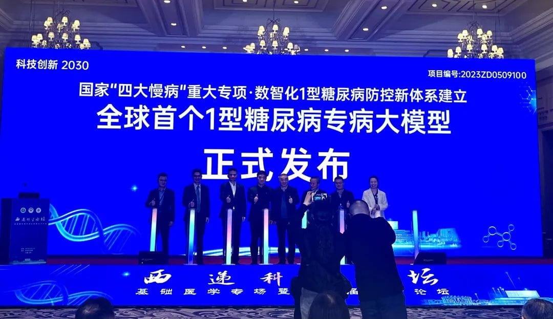 全球首个1型糖尿病专病大模型正式发布