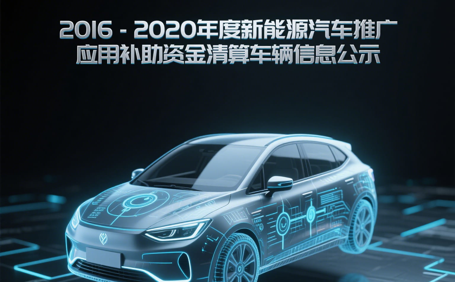 关于安徽省申报2016-2020年度新能源汽车推广应用补助资金清算车辆信息的公示