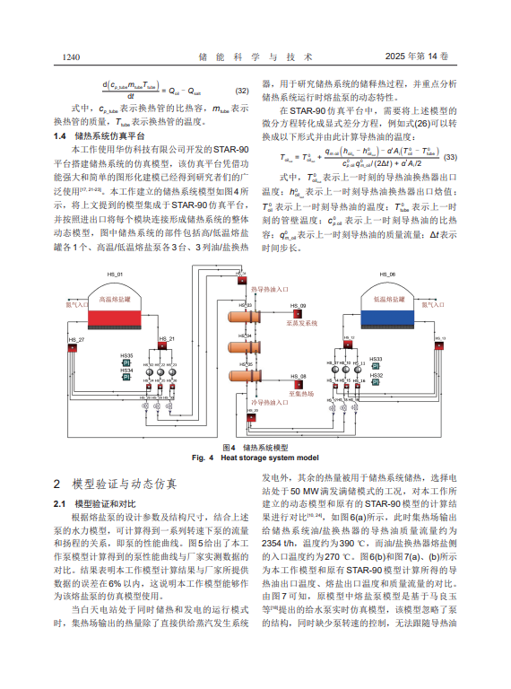 太阳能热发电储热系统动态建模与仿真研究