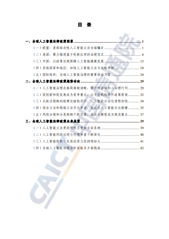 人工智能法律政策图景研究报告（2025年）