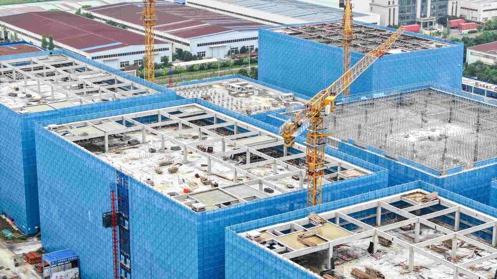 合肥运河新城·高科智造城一期封顶