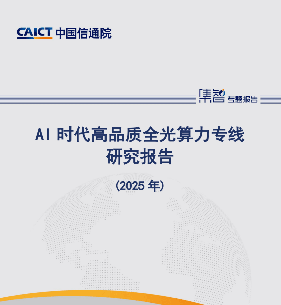 AI 时代高品质全光算力专线研究报告(2025 年)