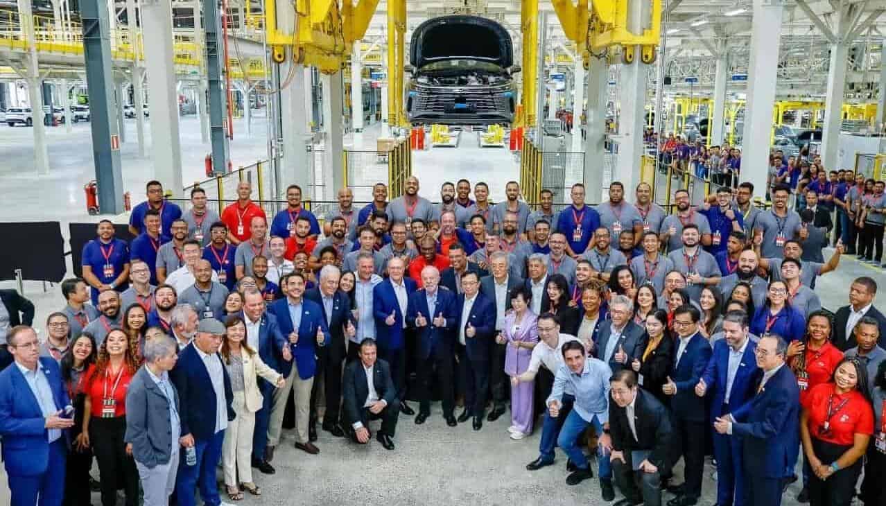 比亚迪第1400万辆新能源车在巴西工厂下线