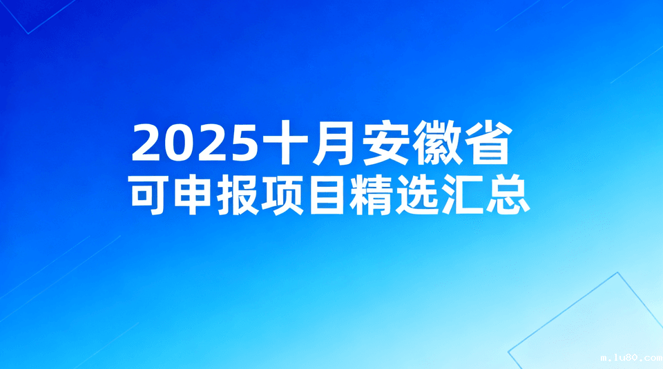 十月份项目申报