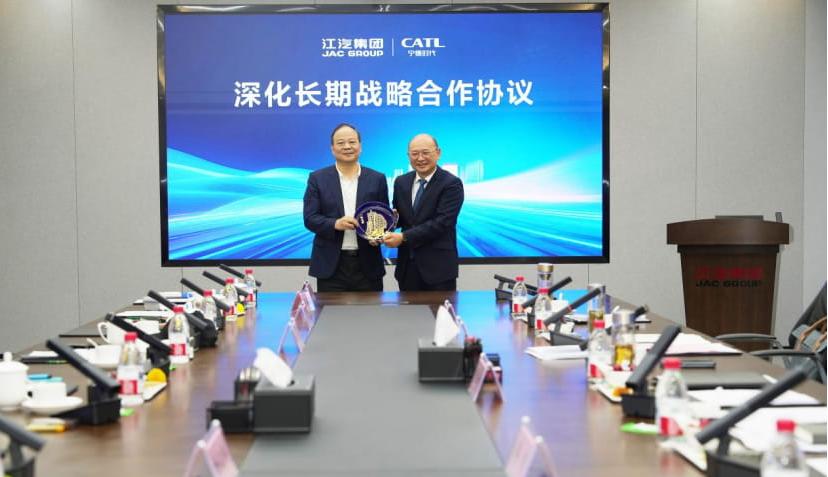 江汽集团牵手宁德时代！联合打造先进动力电池产品